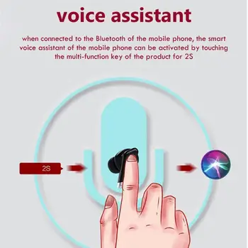 TWS Bluetooth 5.0 słuchawki Bezprzewodowe słuchawki 9D HiFi stereo redukcja Szumów Słuchawki, zestaw głośnomówiący z mikrofonem Sport wodoodporny