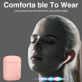 TWS Mini 2 bezprzewodowe słuchawki Bluetooth 5.0 słuchawki matowe Macaron słuchawki głośnik z mikrofonem ładowarka pudełko słuchawki PK I9S i12
