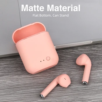 TWS Mini 2 bezprzewodowe słuchawki Bluetooth 5.0 słuchawki matowe Macaron słuchawki głośnik z mikrofonem ładowarka pudełko słuchawki PK I9S i12