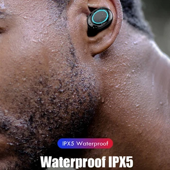 TWS S11 Bluetooth, słuchawki Bezprzewodowe 3500 mah wyświetlacz led IPX5 sterowanie dotykowe sportowa redukcja szumów HIFI słuchawki stereo zestaw słuchawkowy