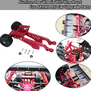 Tylne koło z uchwytem skrzydła do ARRMA RC Car Upgrade Parts,Czerwony