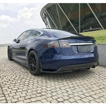 Tylny Spoiler Bagażnika Bagażnik Warga Skrzydło Spoiler Dla Tesla Model S - 2019 Włókno Węglowe