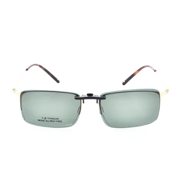 Tytanowa obudowa dla punktów mężczyźni polaryzacyjne okularami przeciwsłonecznymi klip na lekkie okulary optyczne oculos de grau oprawki okularowe