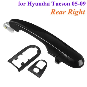 Tył prawy Czarna samochodowa zewnętrzna zewnętrzna klamka do Hyundai/Tucson 2005-2009 ABS plastik 83660-2E000