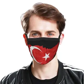 Türkiye - Grunge Anti Dust Reusable Diy Face Mask Turcja Turkey, Istanbul Galatasaray Fenerbahce Fener Gala Türkei Yıldız
