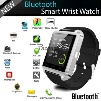 U8 Smart Watch Bluetooth Phone Mate dla Android IOS iPhone Samsung LG HTC Unisex