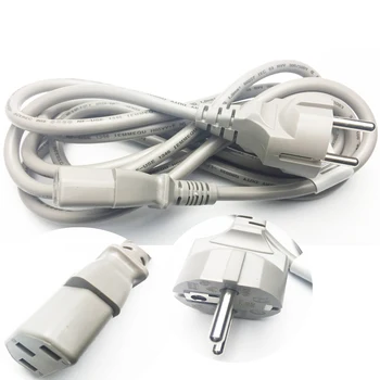 UE AC power cord IEC C13 EU mains power cable 2.5 M 7.5 ft AC EU Plug to IEC Kettle C13 PC, drukarek