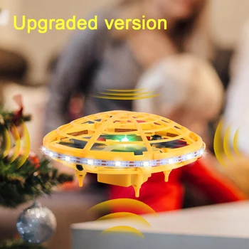UFO Toys for Kids Mini Drone of Induction by Hand Anti-collision Drone RC Helicopter ręcznie квадрокоптер Flying Ball prezent