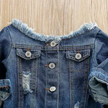 UK STOCK Newborn Baby Girls 1T-6T Denim Off Shoulder Tops Pants Outfits Clothes