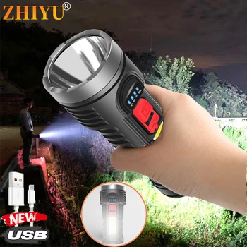 Ultra-jasny latarka USB akumulator przenośny żarówka COB Side Light reflektor odkryty camping Led Light lampa wielofunkcyjna