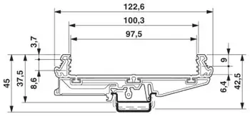 UM100-E profil przełącznik panel montażowa uchwyt pcb płytka drukowana szyna din ,uchwyt pcb,obudowa płytki drukowanej
