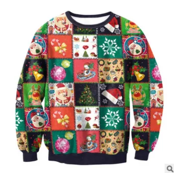 Unisex kobiety mężczyźni 2019 brzydki świąteczny sweter wakacje Santa Elf śmieszne damskie męskie swetry topy Jesień Zima odzież