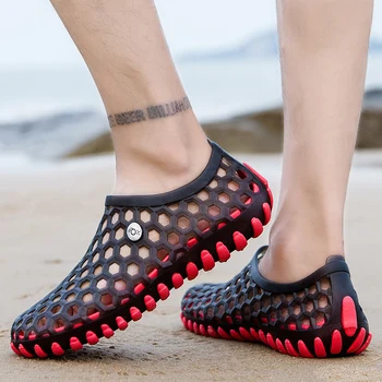 UNN 2020 letnie sandały unisex Drewniaki Meble obuwie światło poślizgu na galaretki buty kapcie kobiety mężczyźni plaża woda buty miękkie mieszkania