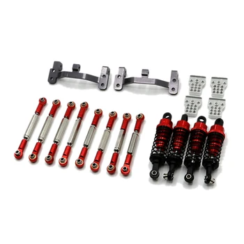 Upgrade Metal Pull Rod Tie Rod Pull Rod Base amortyzator wstrząsów dla WPL B14 B24 C14 C24 C34 1/16 RC Car Spare Parts