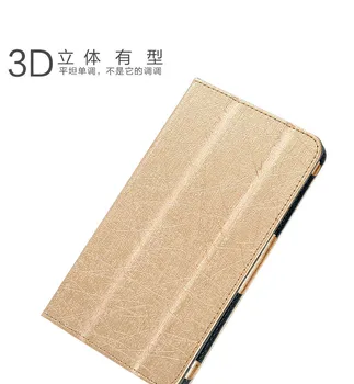 Urządzony w luksusowym Fold Ultra Thin Slim Silk Folio Stand PU skórzany pokrowiec Etui do tabletu Lenovo PHAB 6.98 PB1-750 PB1-750N PB1-750M 6.98