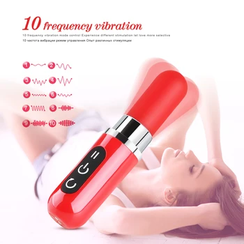 Urządzony w luksusowym mini-wibrator G-spot Small Bullet Clitoris Stimulator 10 Speed Vibrating Vibrator Adult Sex Products sex zabawki dla kobiet
