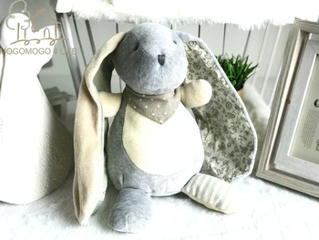 Urządzony w luksusowym obwisłe uszy królik pluszowe zabawki ekologiczne dla dzieci sen SnugglerToys prezent na Urodziny dla dzieci ładny gruby okrągły miękki Królik lalka