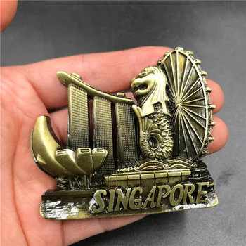 USA Niemcy Szwajcaria Singapur Australia Włochy Francja lodówka stick metal magnetic 3d, magnesy na lodówkę turystyczne pamiątki
