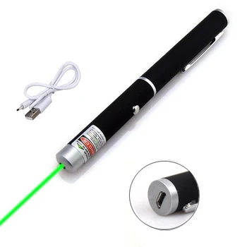 USB high power laser pen 201 5MW 532nm ciągła linia 500-1000 metrów laserowy zakres czerwony zielony