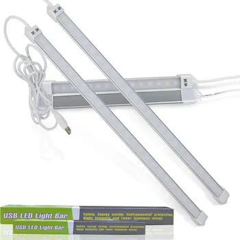 USB LED Light Bar DC 5V 15 24 48LEDs LED Rigid Strip LED lampki do czytania lampa stołowa 18 cm 35 cm do szafki kuchenne oświetlenie szafy
