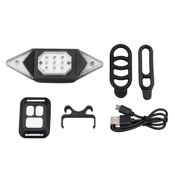 USB Smart Bike Taillight Remote Control tylna lampa Rowerowa MTB Road Cycling wodoodporny kierunkowskaz lampka ostrzegawcza