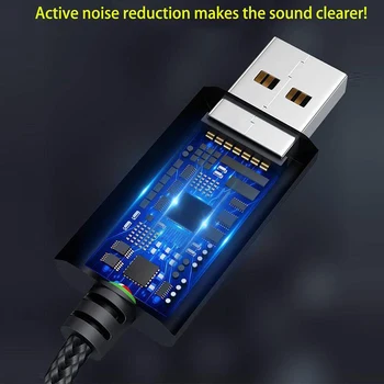 USB to 3.5 mm Headphone and Microphone Jack o Adapter with 3.5 mm Combo Aux Stereo Converter Headset for Mac, PS4, PC