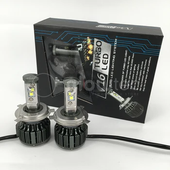V16 LED Far H4 Turbo 40w 3600lm H4 LED bulb All in one car led Far kit COB GLOWTEC
