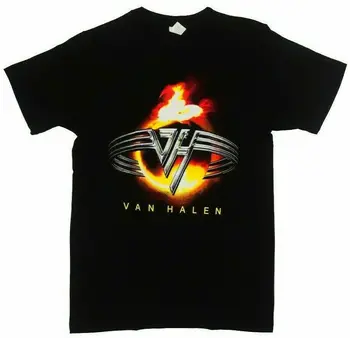Van Halen Band Fire Burn logo koszulka męska S-2Xl