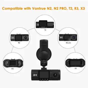 Vantrue N2 / N2 Pro / R3 / X3 / T2 Dash Cam Mini USB Port Car Suction Cup Mount with GPS Receiver Module (dla Windows i Mac)