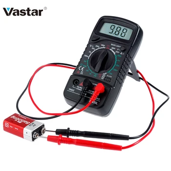 Vastar Handheld LCD Digital Multimeter 1999 XL830L AC/DC Voltage Amp Current Resistance Tester Blue Backlight Meter