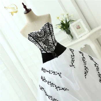 Vestidos De Noiva 2020 nowa dostawa suknie ślubne klasyczna linia, biały, czarny kobieta Rocznika suknia OW 0199