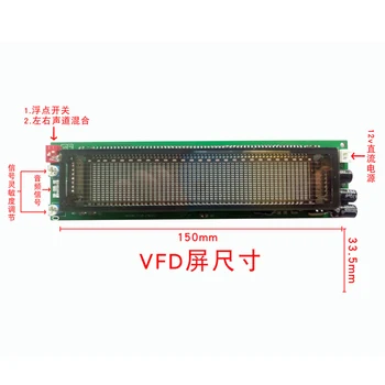 VFD FFT Music Spectrum Audio Level Indicator rhythm LED Display VU Meter Ekran OLED dla 12 v 24 v samochodowy wzmacniacz mp3 prasowania