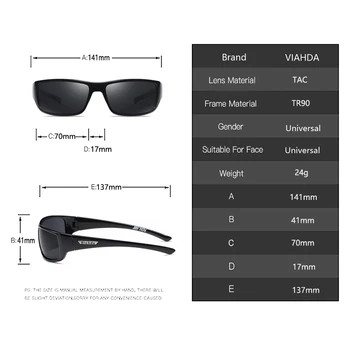 VIAHDA TR90 okulary polaryzacyjne mężczyźni jazdy lustro okulary Kobiety Wędkarstwo sportowy styl okulary