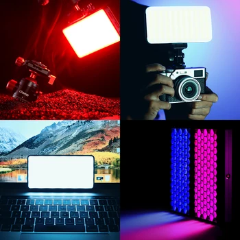 VIJIM VL196 LED RGB Video Light 2500K 9000K Akumulator 3000 mah ze 120 led do studia Youtube Selfie Vlog Video Fill Light