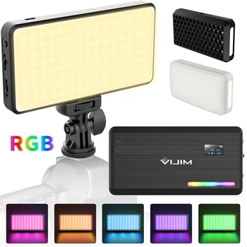 VIJIM VL196 LED RGB Video Light 2500K 9000K Akumulator 3000 mah ze 120 led do studia Youtube Selfie Vlog Video Fill Light