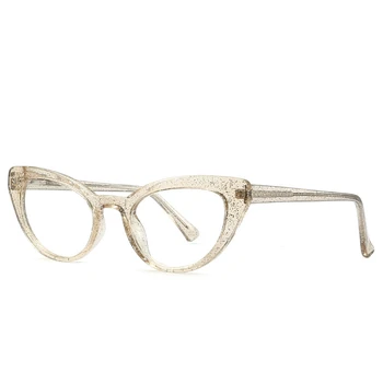 Vintage Anti-blue Light Glass Frame Cat Eye Glasses Frame Women Men Clear Lens Plain Glass Female Transparent Eyeglasses Frames
