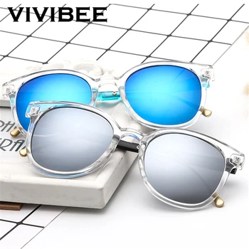 VIVIBEE przezroczyste kwadratowe okulary Kobiety marka projektant nowa moda 2019 trend Vintage Owalny styl okulary męskie odcienie