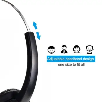VoiceJoy Volume+Mute+2.5 mm plug lekki zestaw słuchawkowy call center headset 2.5 mm plug anti-noise headset 2.5 mm jack biurowy zestaw słuchawkowy