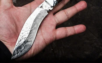 Voltron Voltron ręcznego kucia stali damasceńskiej maczeta nóż, szablon stalowy nóż armii samoobrony, nóż noże odkryty