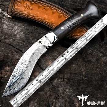 Voltron Voltron ręcznego kucia stali damasceńskiej maczeta nóż, szablon stalowy nóż armii samoobrony, nóż noże odkryty