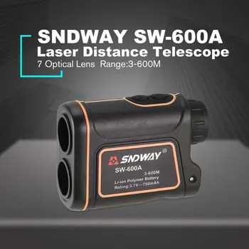 W Magazynie! SNDWAY SW-600A монокулярный teleskop dalmierz laserowy 600m Trena dalmierz laserowy Golf łowiectwo dalmierz laserowy