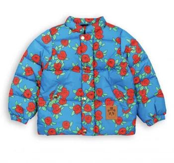 W przypadku Ins 2020 jesień i zima nowe chłopcy i dziewczęta gruba, bawełniana kurtka MR Flowers Wzór codzienne bawełnianej płaszcz Dziecięca odzież wierzchnia