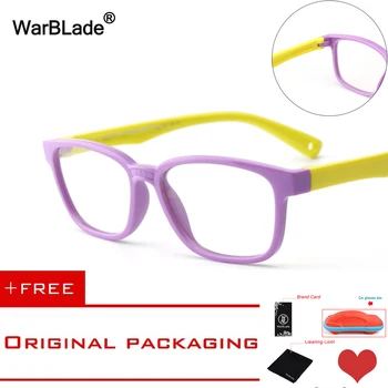WarBLade Zdrowe Silikonowe Dla Dzieci Przezroczyste Okulary Dziewczyny Chłopcy Elastyczne Oprawki Okularowe Dla Dzieci Oprawki Okularowe Optyczne, Oprawki Okularowe