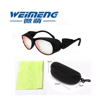 Weimeng marka 808nm laserowe ochronne okulary profesjonalne, okulary 780nm-850nm OD6+ dla laserowych maszyn urody 808nm laser