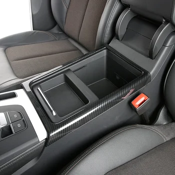 WELKINRY car auto cover dla Audi Q5 FY 2018 2019 ABS chromowane podłokietnik pojemnik szuflada do przechowywania uchwyt szklanki wody wykończenie