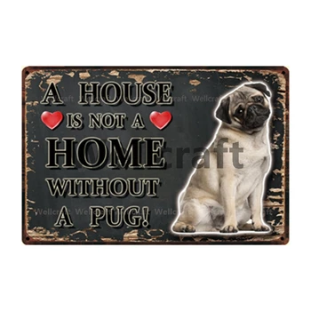 [ WellCraft ] Pet Dog A Home Without Vizsla Mastiff Metal Sign Tin Poster Home Decor Bar Wall Art Painting 20*30 CM Sizer y-3590