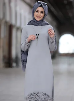 WEPBEL kobiety muzułmańskie zestaw 2 sztuk stroje arabski Dubaj Ramadan Islamski odzież z długim rękawem szlafrok zestaw z dwóch części top i spodnie