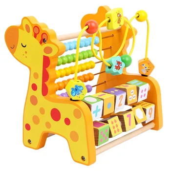 Wielofunkcyjne Wyniki Zabawki Drewniane Montessori Matematyczne Zabawki Wokół Koraliki Na Początku Szkolenia Materiały Dydaktyczne Zabawki Edukacyjne Dla Dzieci Prezent