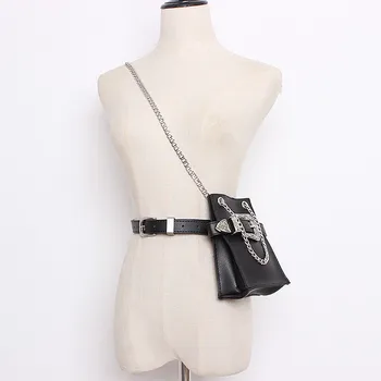 Wielofunkcyjny kobiet klamerka pakiet luksusowej marki design serpentyn saszetka biodrówka łańcuch kurierskie torby kobieta mini rzeźbione pas torba na telefon