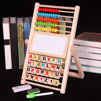Wielofunkcyjny Koszt Szkolenia Stoisko Drewniane Montessori Zabawki Liczenie Terapia Poznawczo-Deska Wczesne Edukacyjne Zabawki Matematyczne Dla Dzieci Prezent
